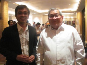 Motivational speaker Lloyd Luna and GMA7 Chairman Atty. Felipe Gozon