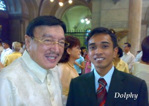 The King of Comedy Dolphy with motivational speaker Lloyd Luna