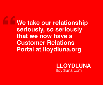Customer Relations Management LLOYDLUNA